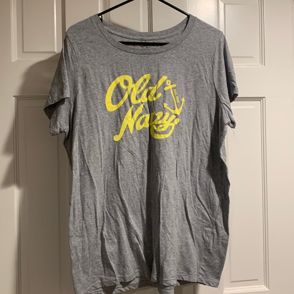 Old Navy Yellow and Gray Tee